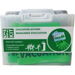 Kit brassards vacuation avec vis de fixation ? signalisation d?vacuation murale