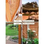 Kit de c�ble en acier inoxydable, c�ble en acier de 30 m�tres, kit de palissage pour plantes grimpantes, ...