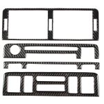 Kit de cadre de garniture de contrle central en fiber de carbone pour bmw e46 m3 1998 - 2005