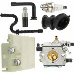 Kit carburateur pour tron�onneuses stihl 024 026 ms240 ms260 ? compatible walbro wt - 194 ? avec filtre ...