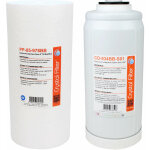 Kit de cartouches filtrantes avec kdf pour syst�mes big blue ? cartouche s�diment 5�m et charbon actif ...