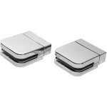 Kit charni�res pour porte pivotante pour parois cabine de douche ouverture pivot