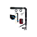 Kit de cheminee coaxial pour poele a granules dn 100 150 prise d'air d'evacuation des fumees fabrique ...