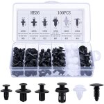 Kit de clips de fixation pour voiture, avec 6 diffrents types de pinces de garniture de porte et clips ...