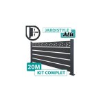 Cloture&jardin - kit grillage rigide gris anthracite 50m - jardipremium clips + - fil 4 / 5mm - 1, 23 ...