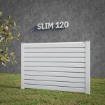 Mon marché déco - kit clôture slim pvc blanc h. 120 cm x l. 11. 10 m - 10 lisses claire - voie Mon marché déco - kit clôture slim pvc blanc h. 120 cm x l. 11. 10 m - 10 lisses claire - voie