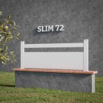 Kit clôture slim pvc blanc h. 72 cm x l. 11. 10 m - 1 lisse + 2 soubassements Kit clôture slim pvc blanc h. 72 cm x l. 11. 10 m - 1 lisse + 2 soubassements