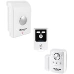 Alarme autonome sans fil sur piles - détecteur d'ouverture + vibration avec 2 sirènes (bt) Alarme autonome sans fil sur piles - détecteur d'ouverture + vibration avec 2 sirènes (bt)