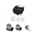 Kit complet vmc simple flux 3 bouches autocosy plus gaines et bande alu atlantic