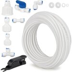 Kit de connexion pour réfrigérateur 10 pièce raccord de filtre à eau 15m tuyau d'alimentation en eau ... Kit de connexion pour réfrigérateur 10 pièce raccord de filtre à eau 15m tuyau d'alimentation en eau ...