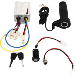 Kit de conversion v�lo �lectrique 24v 350w avec poign�e acc�l�rateur, contr�leur double vitesse et port ...