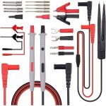 Kit de cordons de test pour multim�tre �lectrique : cordon de test 21 en 1 avec pinces crocodiles, sonde ...