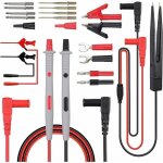 Kit de cordons de test pour multim�tre �lectrique : cordon de test 21 en 1 avec pinces crocodiles, sonde ...