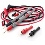 Kit cordons de test pour multim�tre, sondes pr�cision 1000v 20a avec pinces crocodile et fiches banane ...