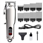 Kit de coupe de cheveux pro hair clipper pour hommes, tondeuse  cheveux professionnelle, tondeuse  ...