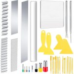 Kit de coupeurs pour argile polym�re 35 pi�ces, avec rouleau � argile, lame de trancheuse � argile, feuille ...