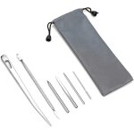 Kit de couture paracord en acier inoxydable 6 pices aiguilles de couture de laage paracord fid pour ...