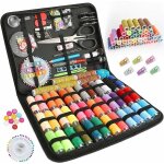 Kit de couture portable ensemble de boîtes à coudre multifonctionnelles domestiques noir grand Kit de couture portable ensemble de boîtes à coudre multifonctionnelles domestiques noir grand