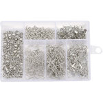 Kit de cr�ation de boucles d'oreilles � perles rondes, fil et crochets en forme de feuille. accessoires ...