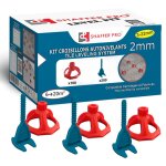 Kit croisillons autonivelants � visser level fit 2 mm ? 300 pcs ? pose carrelage 2 � 22 mm ? 200 croisillons ...