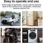 Kit de dbosselage sans peinture avec languettes de traction et colle, outil de redressage de carrosserie ...