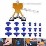 Kit dbosselage sans peinture, outil dbosselage carrosserie avec 18 ventouses bleu pour automobile, ...