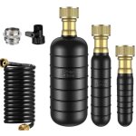 Kit de dboucheurde canalisations 3 pices avec tuyau rtractable & adaptateur de robinet pour vier, ...