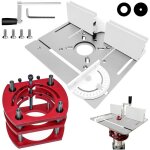 Kit d�fonceuse sur table aluminium 65 mm - avec routeur lift, table d�fonceuse pour rainures et bordures ...