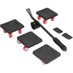 Kit de d�m�nageur et de levage de meubles, patins � roulettes pour meubles avec roue rotative � 360 degr�s, ...