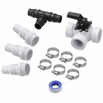 Monzana - kit de drivation 12 pices bypass piscine pompe filtration chaleur solaire