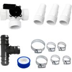 Kit de drivation piscine 12 pices filtres  sable chauffage piscine pompe  chaleur - arebos