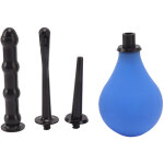 Kit de douche anale en silicone r�utilisable pour hommes et femmes, nettoyage du c�lon