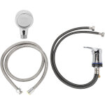 Kit de douchette pour bac � shampooing avec robinet, tuyau de 70 cm et flexible souple de 120 cm, vanne ...