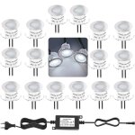 Kit d'�clairage de pont � led encastr�, 4000k blanc naturel 12v �tanche ip67, �clairage au sol pour escalier ...