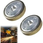 Kit d'écrous à dégagement rapide m14 (2 pièces) pour meuleuses d'angle avec filetage, compatibles avec ... Kit d'écrous à dégagement rapide m14 (2 pièces) pour meuleuses d'angle avec filetage, compatibles avec ...