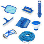 Kit entretien complet piscine spido ? �puisette surface + �puisette fond + brosse 26 cm + brosse ligne ...