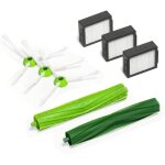 Kit d'entretien pour roomba de s�rie e et i - 3 brosses lat�rales - 3 filtres haute efficacit� - 1 paire ...