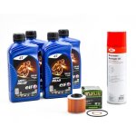 Kit entretien vidange pour bmw f 650 cs scarver de 2002  2003 - elf moto 4 road 15w50 4l