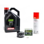 Kit entretien vidange pour bmw r 1200 rt de 2010 � 2014 - motul 5100 15w50 4l