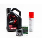Kit entretien vidange pour ducati 1200 monster de 2014 � 2021 - motul 300v road racing 15w50 4l