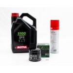 Kit entretien vidange pour ducati 848 evo corse de 2013 - motul 5100 15w50 4l