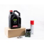 Kit entretien vidange standard pour aprilia dorsoduro 900 de 2019 � 2020 - motul 5100 15w50 4l