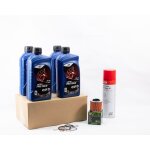 Kit entretien vidange standard pour aprilia moto 6. 5 de 1992 � 2006 - elf moto 4 pro tech 5w40 4l