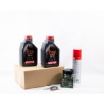 Kit entretien vidange standard pour gilera fuoco 500 de 2007 � 2017 - motul 7100 5w40 2l