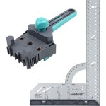 Kit �querre de menuisier multifonction. longueur 300 mm et guide d'assemblage bois par tourillions. gabarit ...