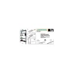 Kit �tag�res � fentes avec 5 �tag�res 200x100x30cm