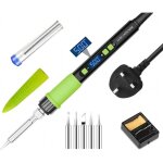 Kit de fer � souder lcd 90 w avec fonction veille automatique temp�rature r�glable 180�c - 500�c 5 pointes ...