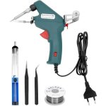 Kit de fer � souder, pistolet � souder 60w avec fil � souder �1mm, pompe � dessouder et 2 pince �piler, ...