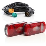Kit feux arri�re 2 pi�ces et c�ble 7 broches de 5 m avec 2 connecteurs 5 broches ? 220 x 100 x 57 mm ...