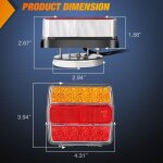 Kit de feux de remorque magnétiques à led, câble de 7, 3 m avec prise 7 broches, feux arrière, clignotants, ... Kit de feux de remorque magnétiques à led, câble de 7, 3 m avec prise 7 broches, feux arrière, clignotants, ...